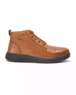 TSF Men's Classic Mid-Top Casual Boots | Premium Synthetic Leather Lace-Up Shoes