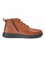 TSF Men's Classic Mid-Top Casual Boots | Premium Synthetic Leather Lace-Up Shoes - Image 5