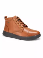 TSF Men's Classic Mid-Top Casual Boots | Premium Synthetic Leather Lace-Up Shoes - Image 2