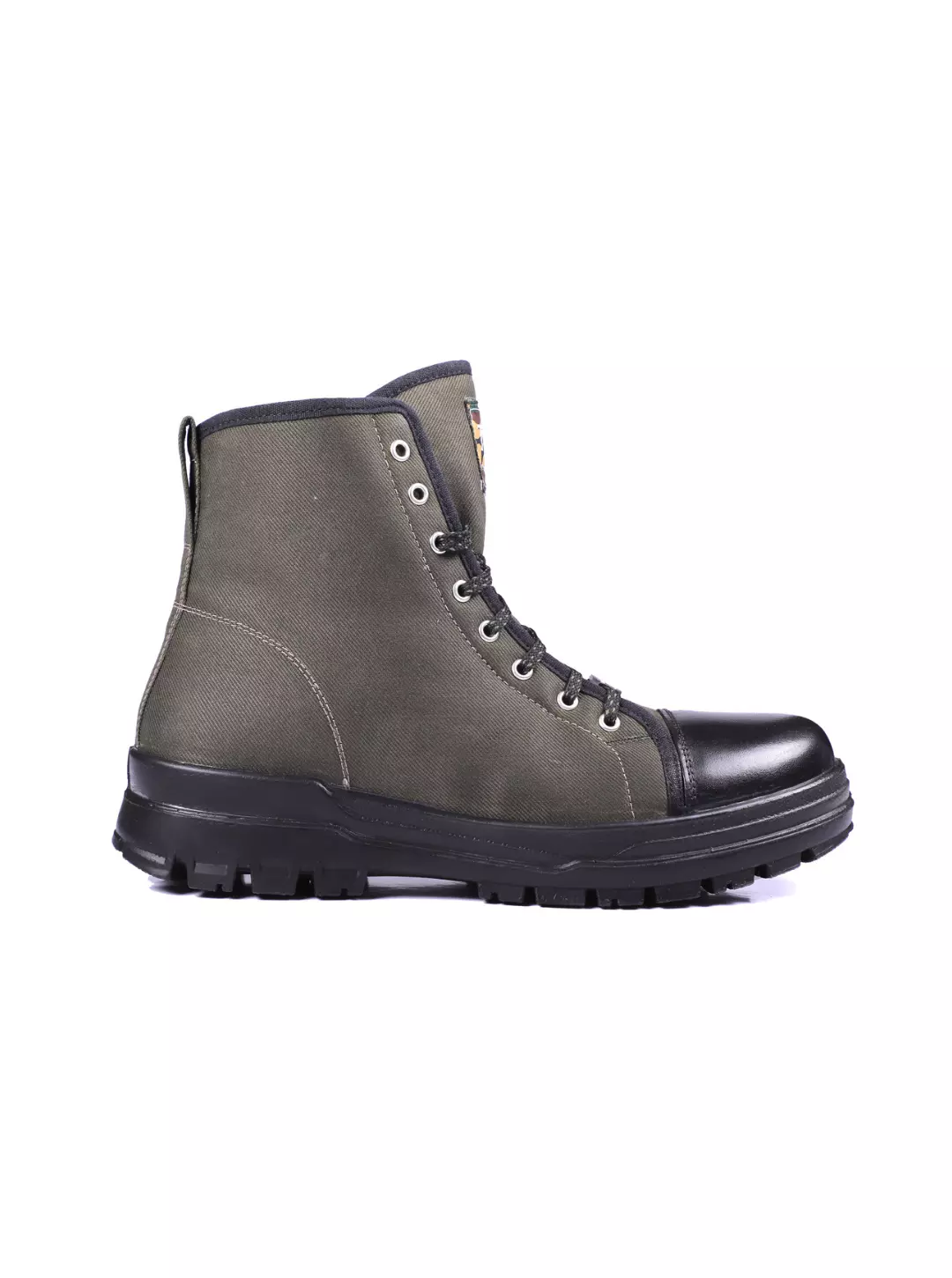 TSF Army & Police Tactical Duty Boots | High Ankle Military Boots | Rugged Black Sole | Lace-Up Security & Outdoor Boots