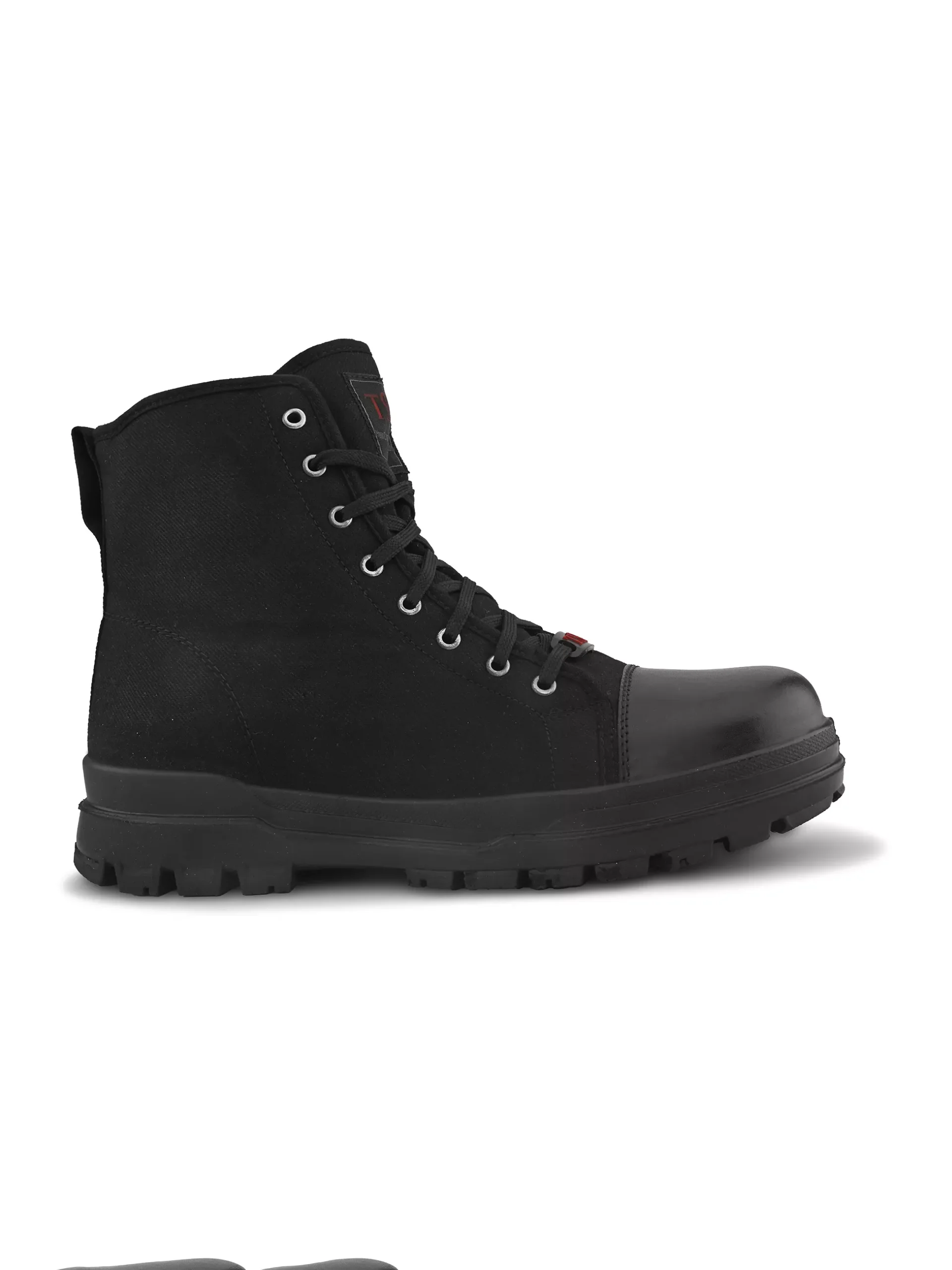 8729-BLK (5) TSF Army & Police Tactical Duty Boots | High Ankle Military Boots | Rugged Black Sole | Lace-Up Security & Outdoor Boots - Image 1