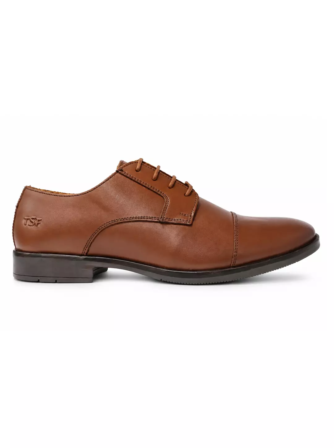 71 TSF Men's Premium Brown Formal Lace-Up Leather Shoes | Classic Office & Business Wear - Image 1